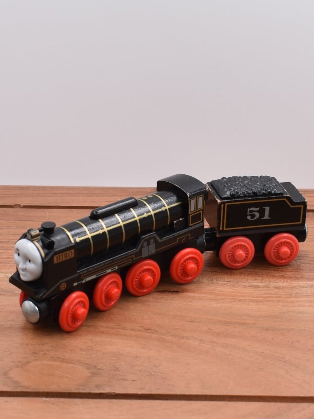 Hiro 51 and Tender Thomas & Friends Wooden Railway Train Engine Magnetic 2003